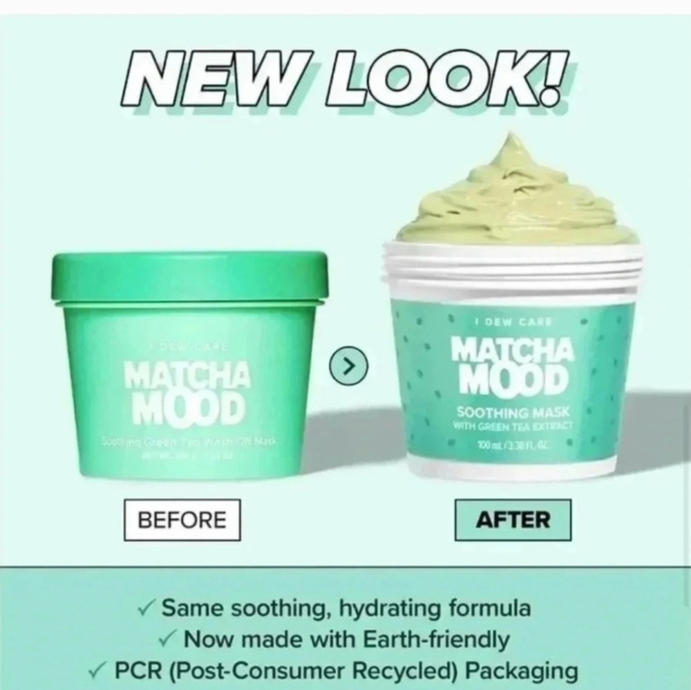 Matcha Mood Soothing Mask - Green NIB - Picture 6 of 7